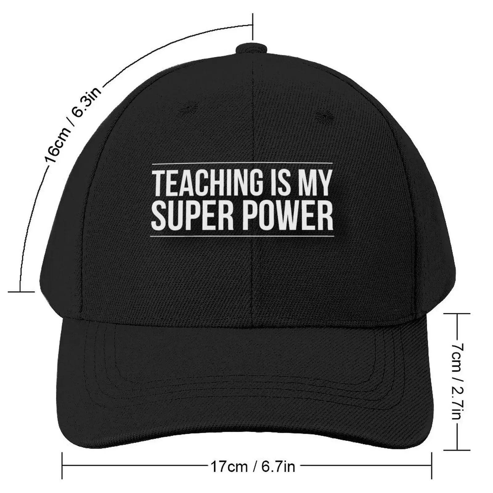 Teaching is my super power essential shirt Baseball Cap New Hat birthday Rugby Women's Men's