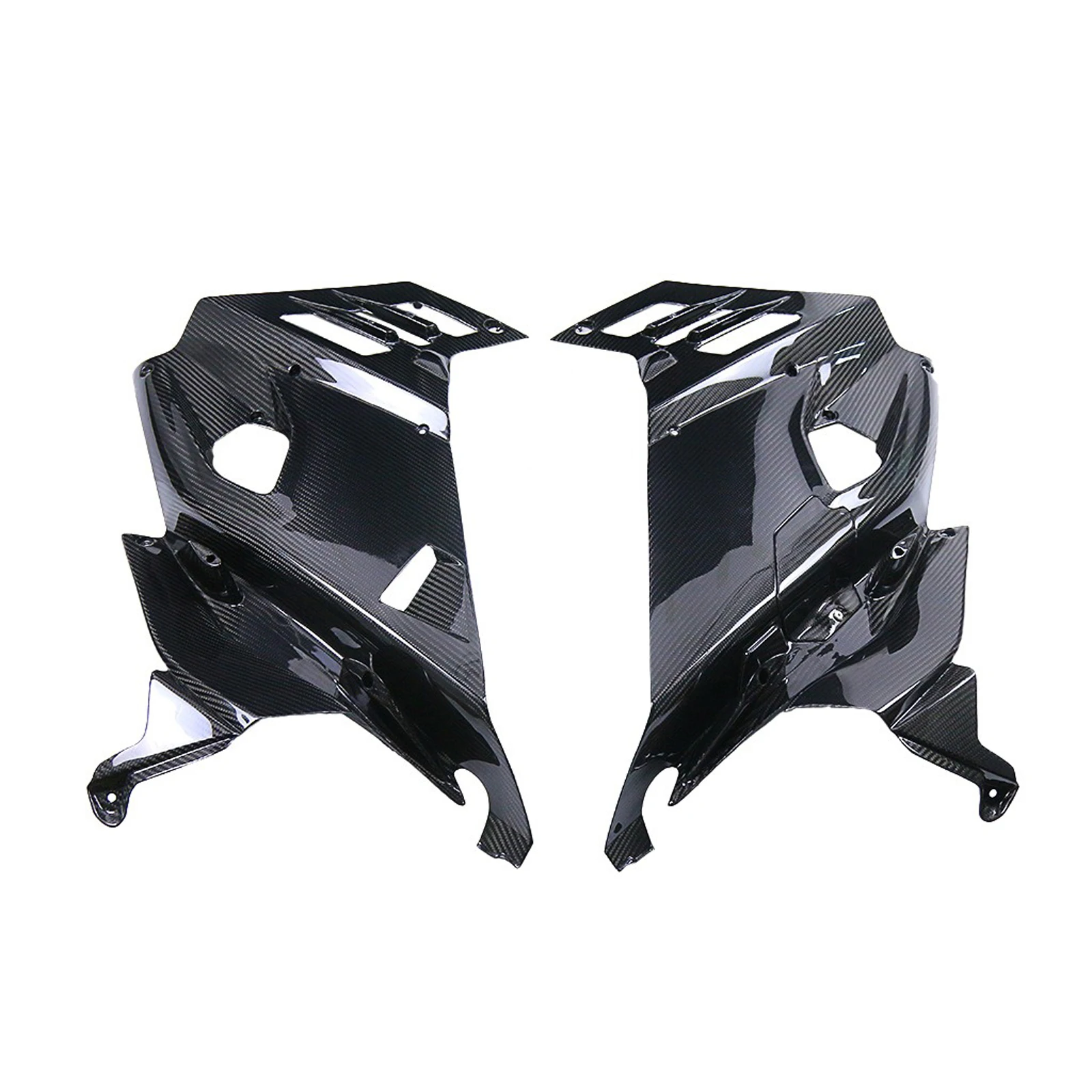 3K Twill Dry Carbon Fiber Motorcycel Upper Side Puller Cover Panel Fairing For Aprilia RS660 2021+