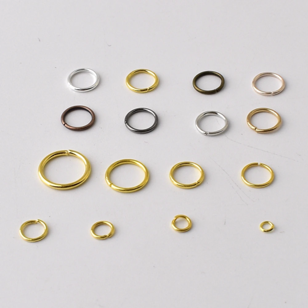 50-300Pcs/Lot 4-10mm Closed loop jump ring handmade accessories for jewelry making