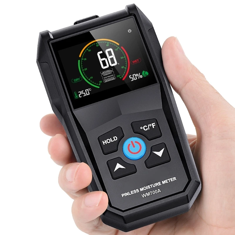 Moisture Meter for Wood Digital Water Leak Detector Water Content Testing Tool