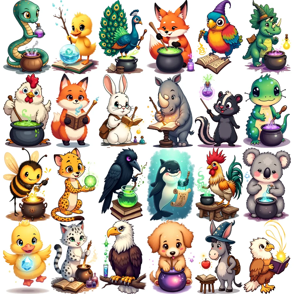 

28 шт. водонепроницаемые долговечные наклейки для тела мультяшные животные временные татуировки наклейки милые боди-арт поддельные татуировки подарки для вечеринки