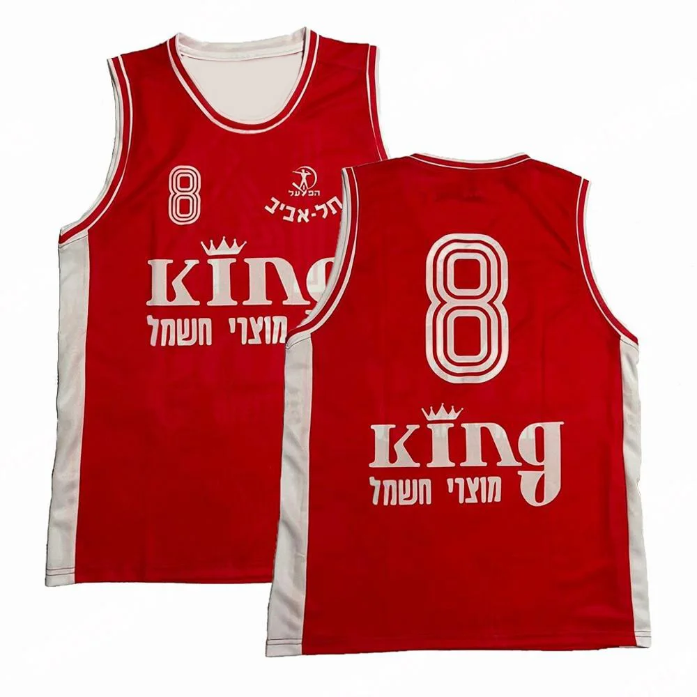 

Баскетбольная майка Hapoel Tel Aviv 91-92, классический жилет без рукавов в стиле ретро для взрослых и детей, спортивная футболка на открытом воздухе, топ, одежда со шлейфом для подростков