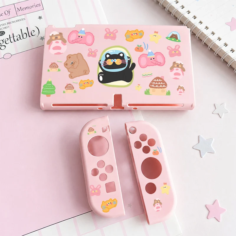 Split-type protective case for Nintendo Switch OLED Dockable Cover Sweat Slip-Resistant Controller Case Detachable Joy-Con