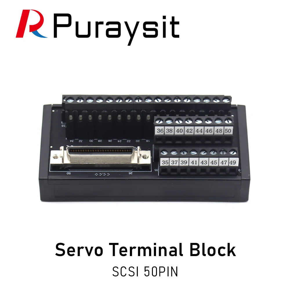 Puraysit Servo Terminal Block MTG064 scsi 50pin Suitable for Mitsubishi Yaskawa Panasonic Delta Sanyo AB Servo Driver