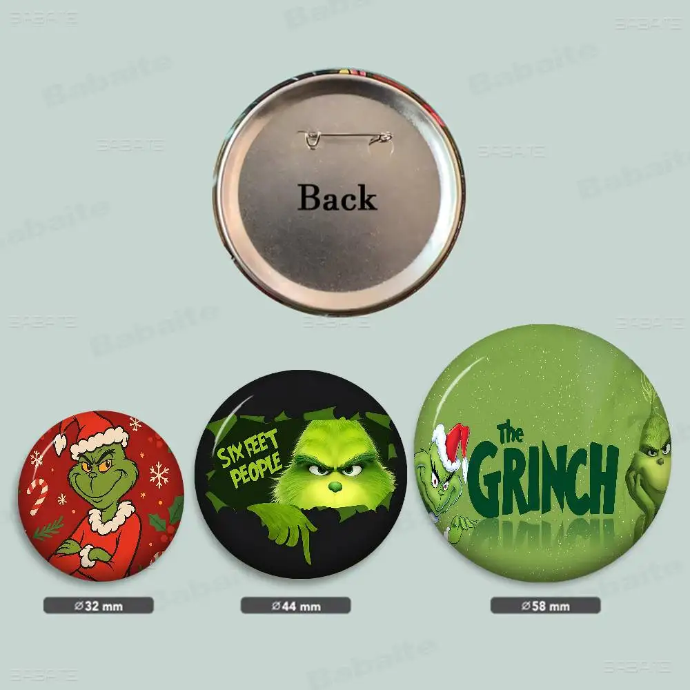 How the G-Grinch Stole Christmas Creative Tinplate Soft Button Pins Icon Brooch Lapel Backpack Badge Accessories Pin