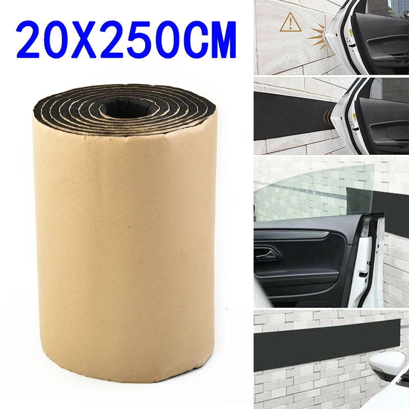 

Защитная накладка на дверь автомобиля 250x20 см, резиновая защита для стен гаража, наклейка-бампер, устойчивая к царапинам пенопластовая полоса, внешние автозапчасти