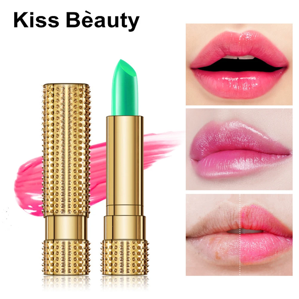 99% Aloe Vera Temperature Color Change Lipstick Moistourizing Lip Natural Temperature Change Color Lasting Jelly Lip Balm