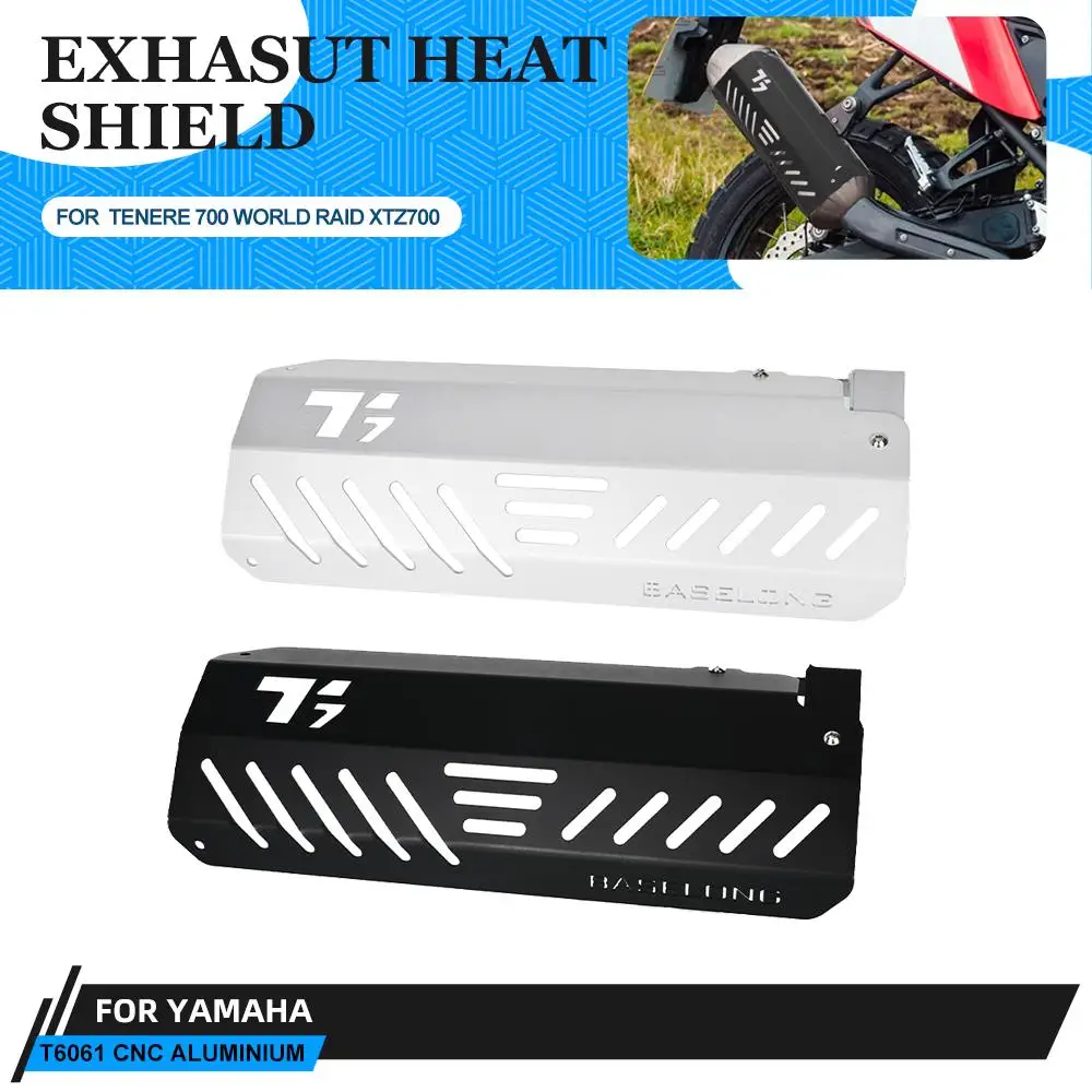 

For YAMAHA Tenere 700 Rally T7 XTZ700 Motorcycle Exhaust System Middle Connection Pipe Heat Shield Cover Guard Anti-Scald Shied