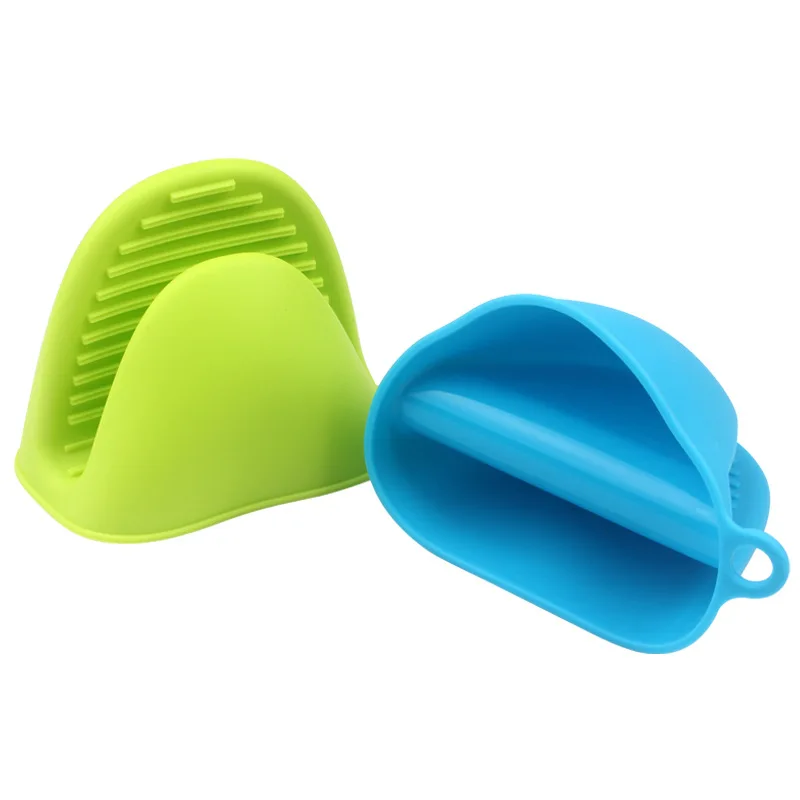 Oven Mitts Silicone Heat Resistant Pinch Mitts Anti Scalding Non Slip Gloves Clips Pot Holder Cooking Baking Oven Mitts image 4