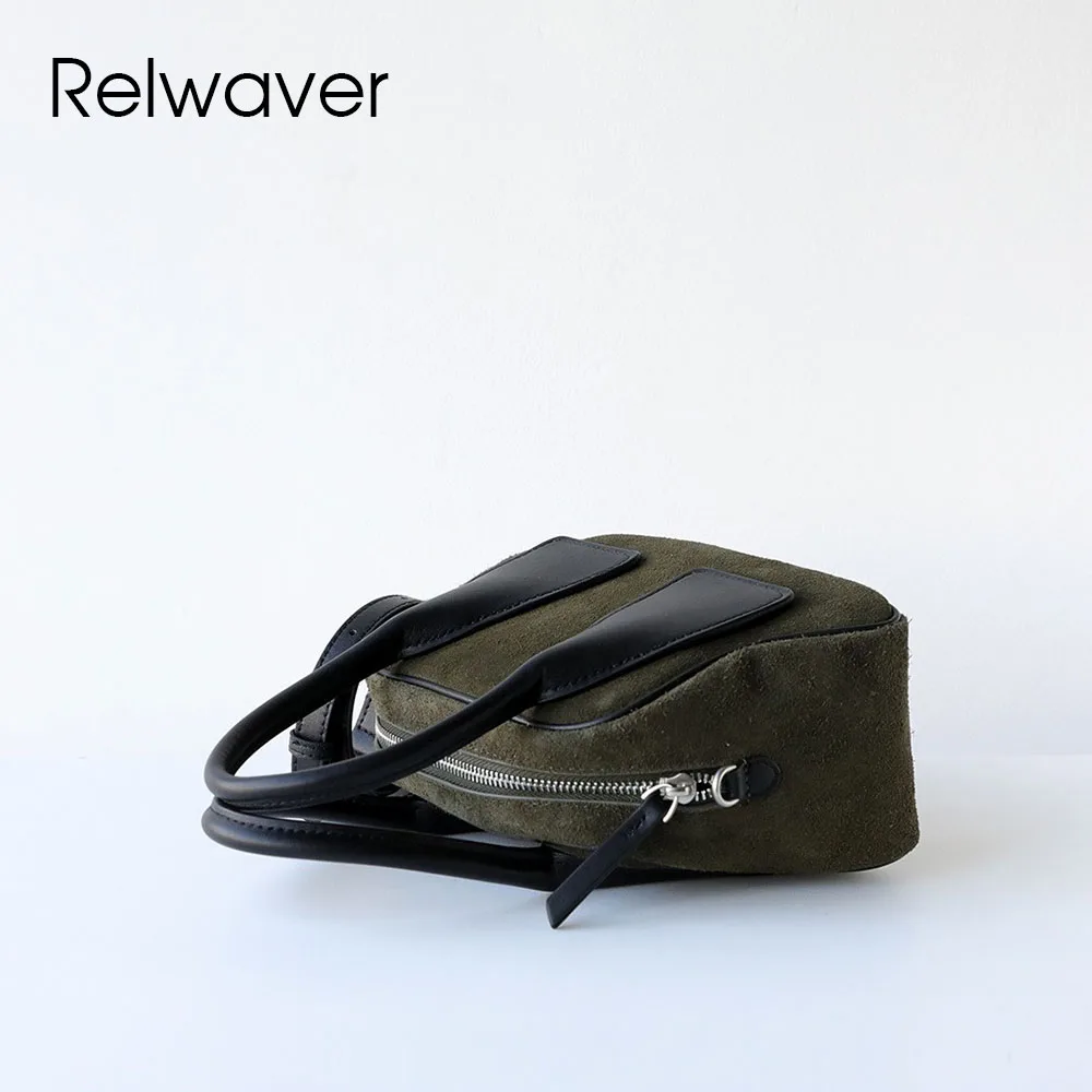 حقيبة يد صغيرة من جلد البقر من Relwaver حقيبة كتف عصرية لربيع وصيف 2026 حقيبة كروس متعددة الاستخدامات حقيبة بولينج أنيقة حقيبة حفلات