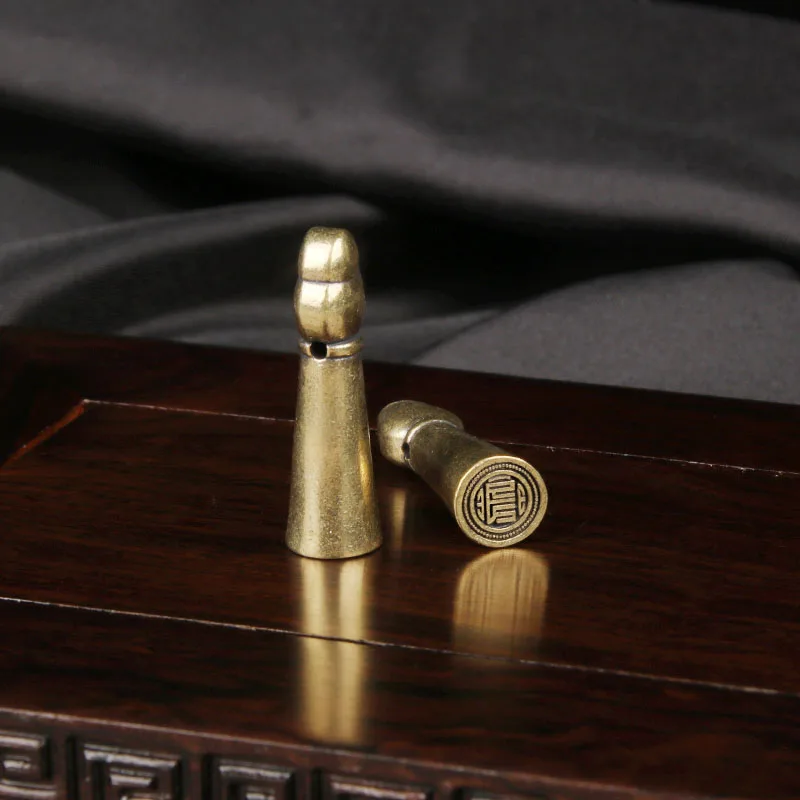 Brass Tibetan Nepalese Ten Phase Free Seal Handmade Accessories Xizang Antique Pendant Tibetan Bronze Room Decation