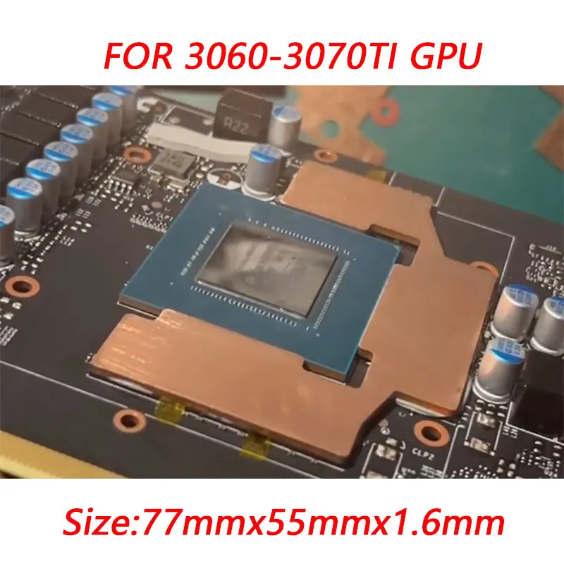 GPU RAM miedziany Radiator do chłodnicy Memory Miner RTX 3060 3070 3080 3090 / 5600 5700 GPU chłodzenie 15-40 stopni podkładka termiczna