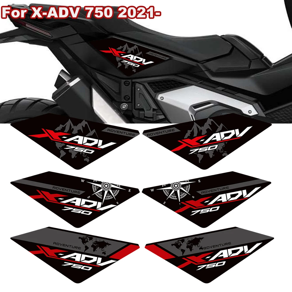 

For Honda X-ADV XADV X ADV 750 2021- Motorcycle Rear seat side Fairing panel stickers protection kit New decoration