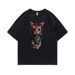 Rapper Playboi Carti Kitty T Shirt Male Vintage Pure Cotton Tshirt Funny Men Fashion Casual T-shirt Men's Hip Hop Tees 80157