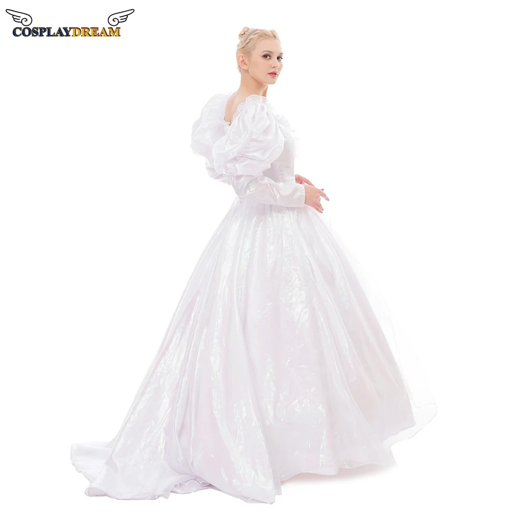 (En stock) laberinto, disfraz de Sara, vestido de baile, vestido de princesa blanca, vestido de novia, vestido medieval rococó, disfraz de Sara