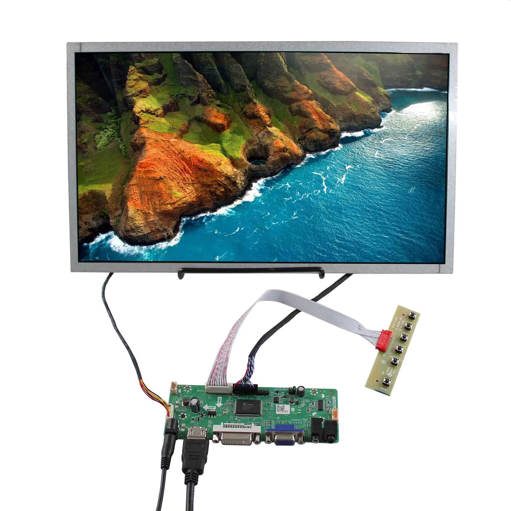 

HD-MI DVI VGA LCD Controller Board 15.6" AC156GA01 1366X768 industrial LCD Screen