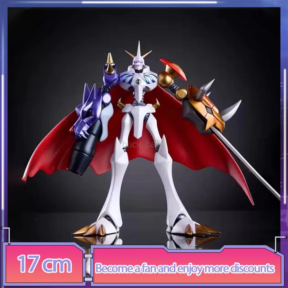 Digimon Adventure Anime Figure, Omegamon, Dukemon Figure, Action Figurine, Model Statue, Butter Collection, Décoration Jouets, Cadeaux, 17cm