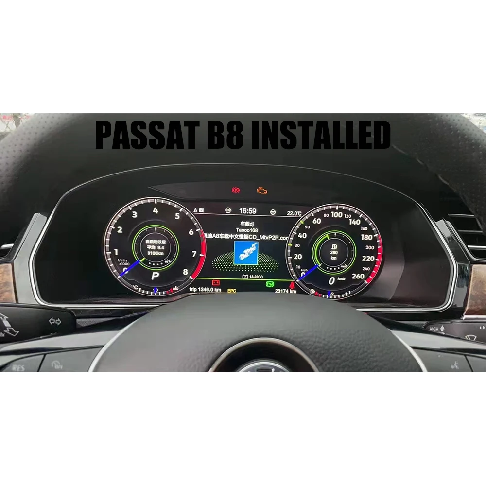 Digital Virtual Cockpit Instrument Gauge Cluster Speedometer For VW PASSAT CC B7 B8 GOLF 6 7 MK7 MK6 Tiguan Scirocco Jetta T6