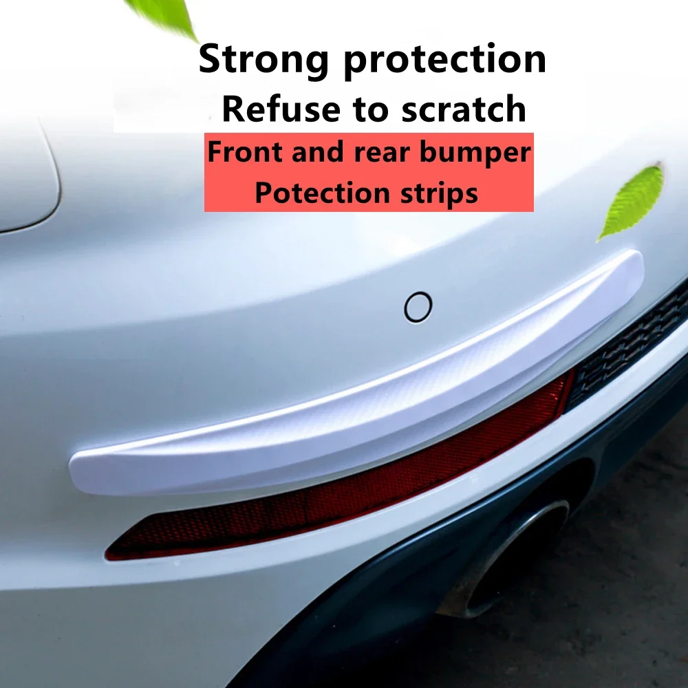 2/4PCS Universal Front Rear Bumper Corner Protector Guard Car Anti-collision Protection Decoration Strip Car Protect Accessories