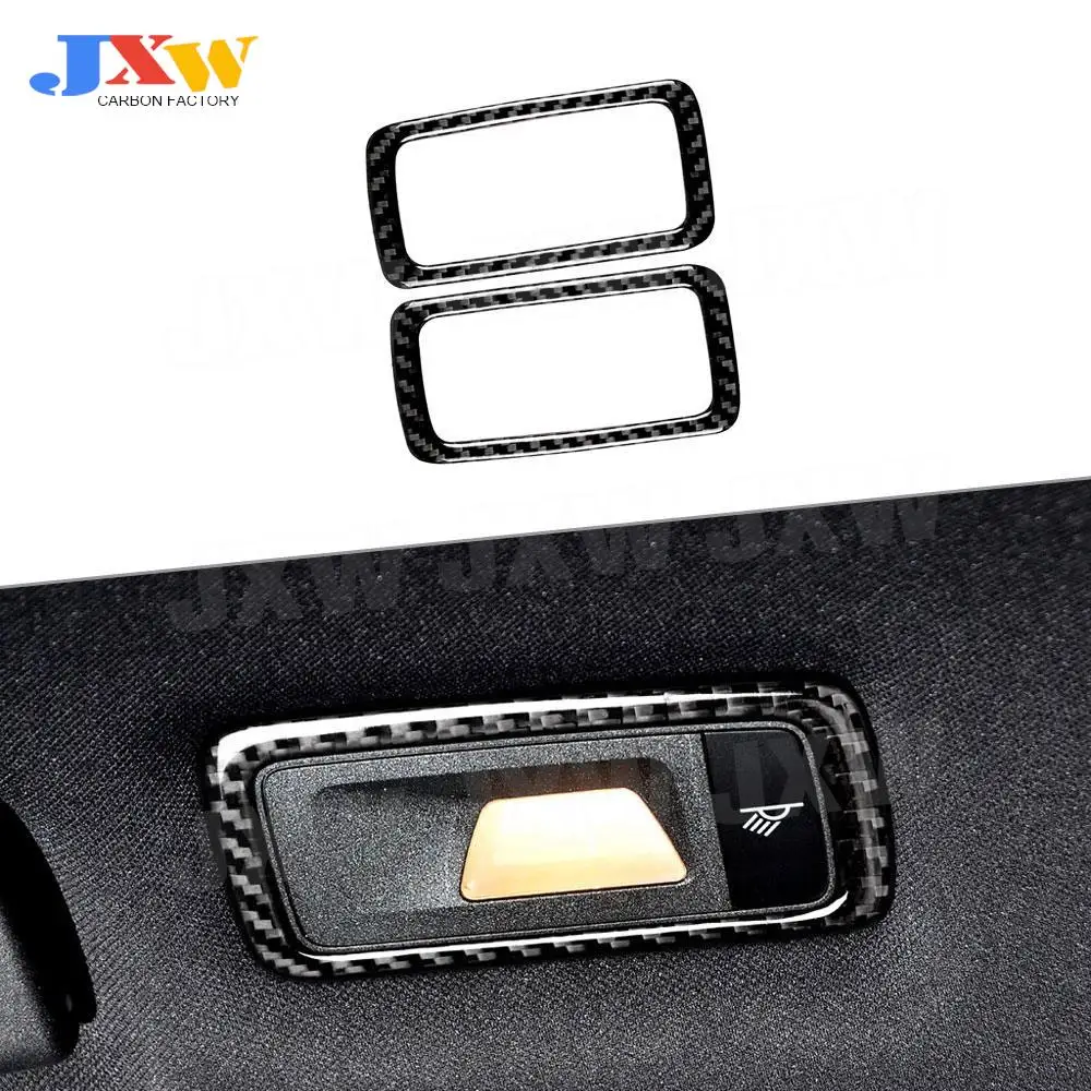 

Carbon Fiber Interior Rear Seat Roof Light Lamp Trim Frame Cover Sticker for Porsche Macan 2015-2018 Car Accessories