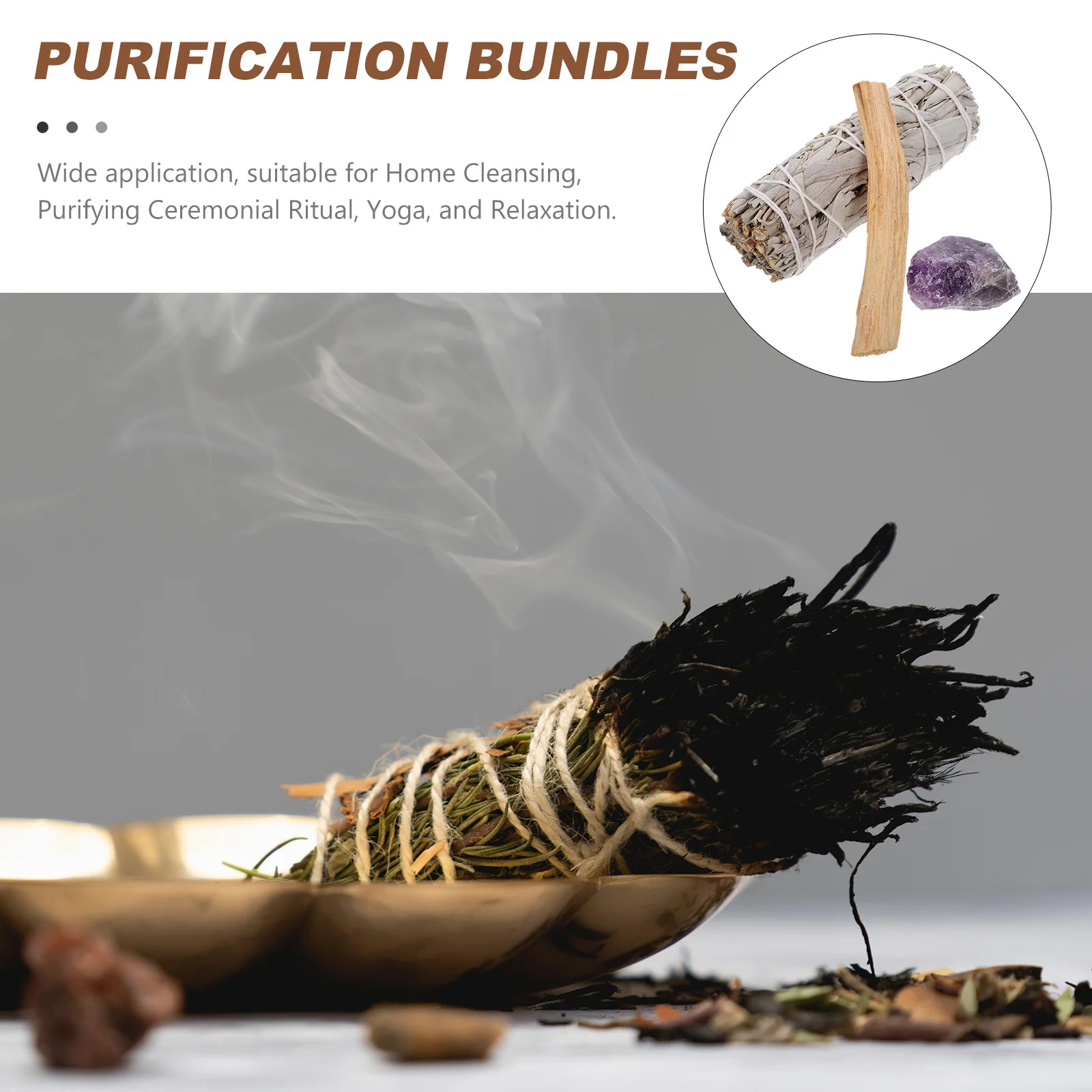 1 مجموعة 1 مجموعة الروائح حكيم تلطيخ عدة الطبيعية خشبية البخور العصي للتأمل اليوغا الاسترخاء المنزل تنقية الموقد