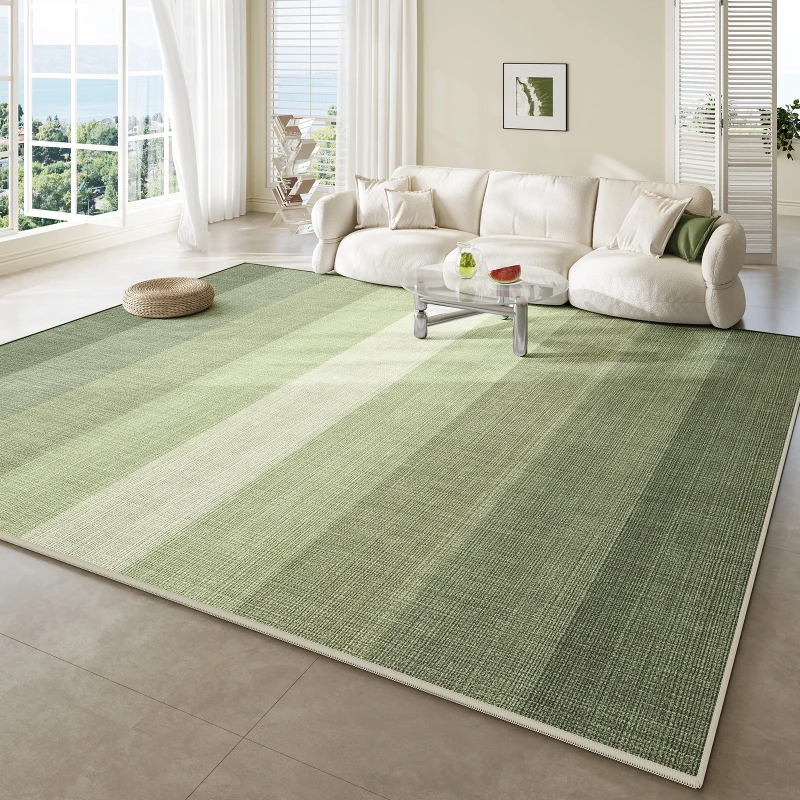 

Living Room Large Area Carpet Creative Abstract Green Line Pattern Coffee Table Carpet Bedroom Decoration Home Easy Care Rugs IG