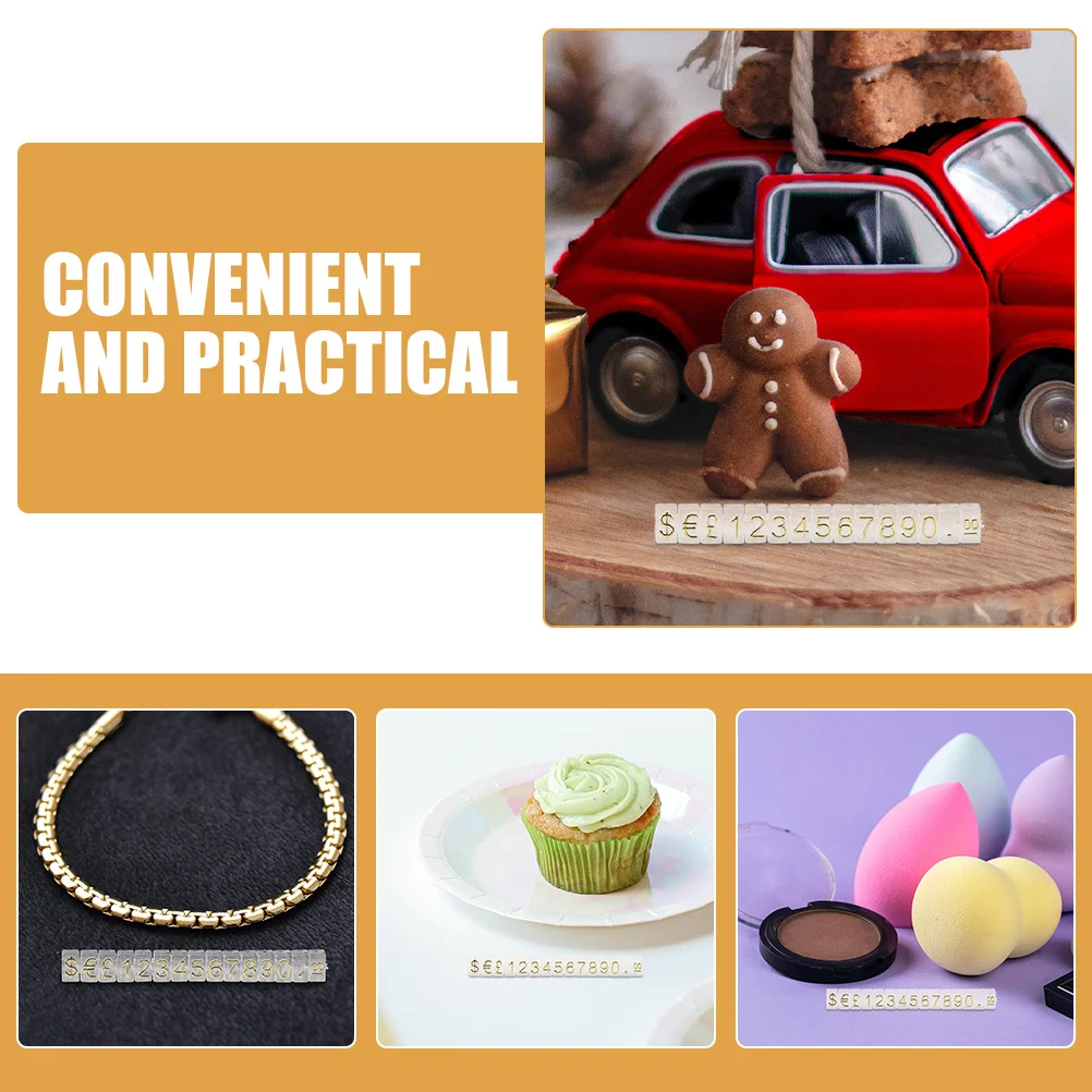 علامات مكعب السعر تصميم قابل للتعديل لعرض عداد البيع بالتجزئة وحرف المجوهرات والملابس وعلامات أسعار المجوهرات وعداد البيع بالتجزئة #4