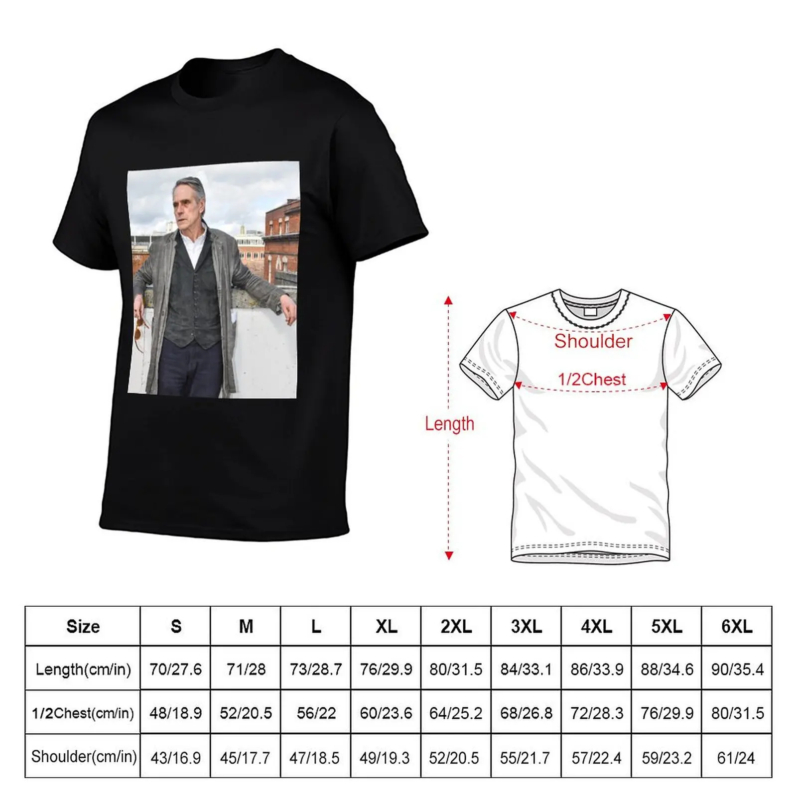 JEREMY IRONS T-Shirt man t shirt luxury t shirts designer man graphic t shirt T-Shirt