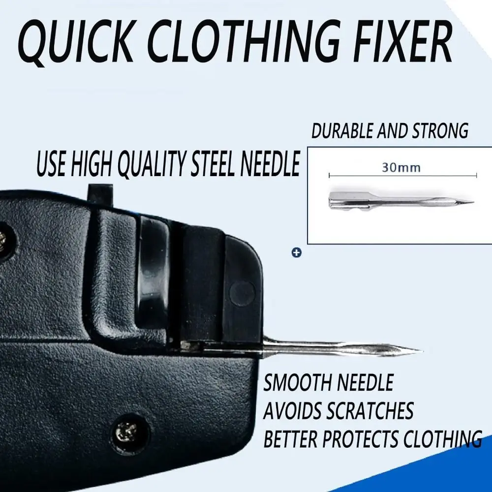 Non-slip Quick Clothing Fixer Blanket Easy To Use Micro Tagging Stitch Tool Fastener Clip Bed Sheet Quilt Tacking Gun