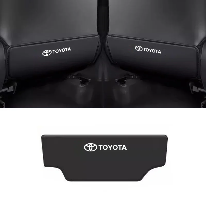 Universal Car Back Protect Cover Seat Back Anti-Kick Cushion Pad for Toyota Camry Chr Corolla Rav4 Yaris Prius Auto Accessories