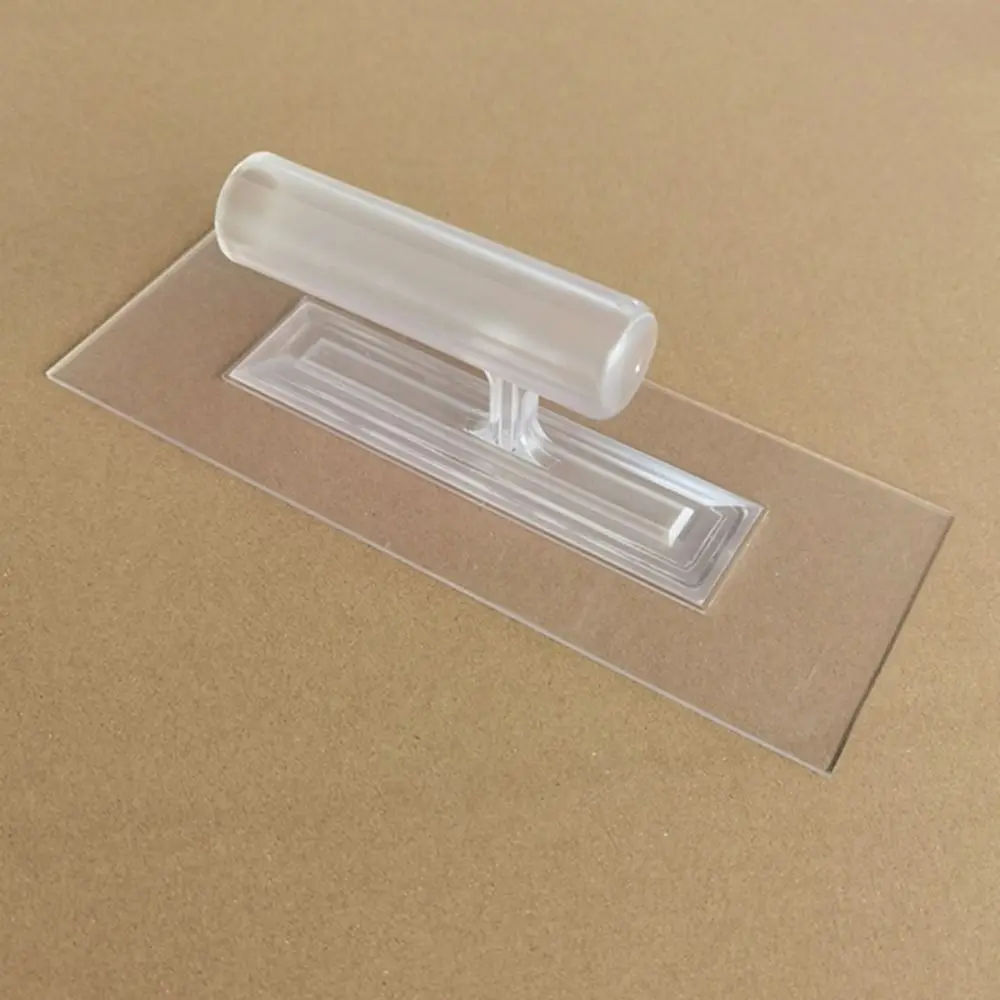 Spatola per intonaco trasparente durevole Manico antiscivolo in plastica Strumenti da parete per intonacare Spalmatore per cazzuola Architettura di fabbrica