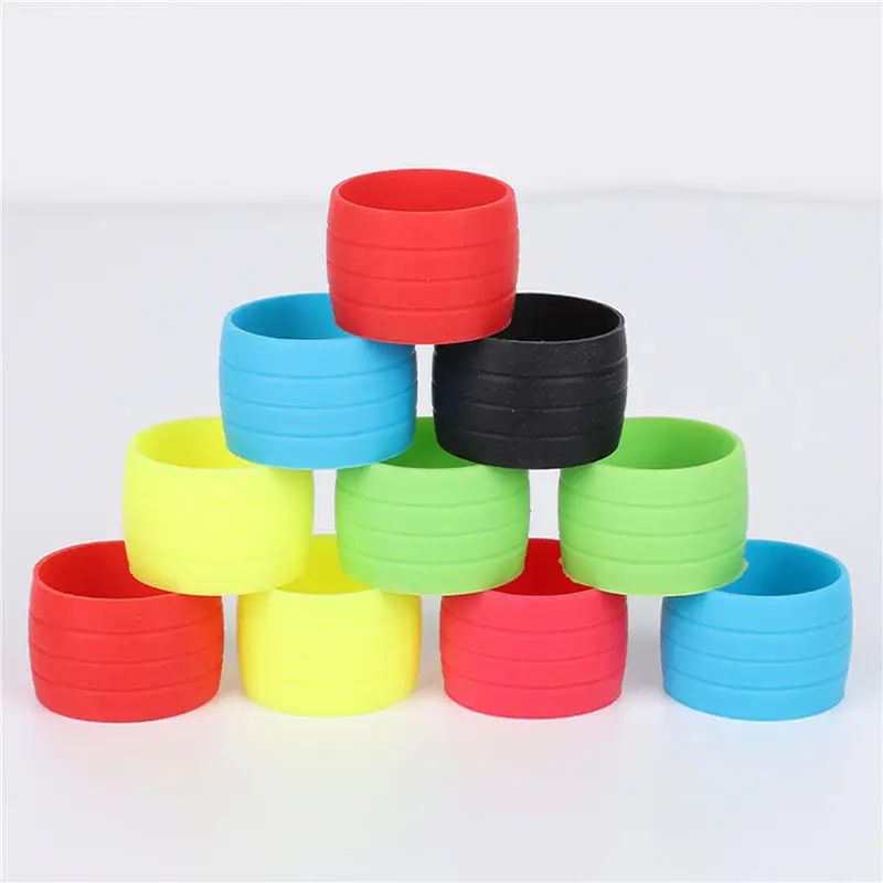 AliExpress 1 Pair Cycling Handlebar Tape Fixing Sleeve Ring Anti-skip Waterproof Plugs Protective Cover Bike Rubber Road Silicone Hand