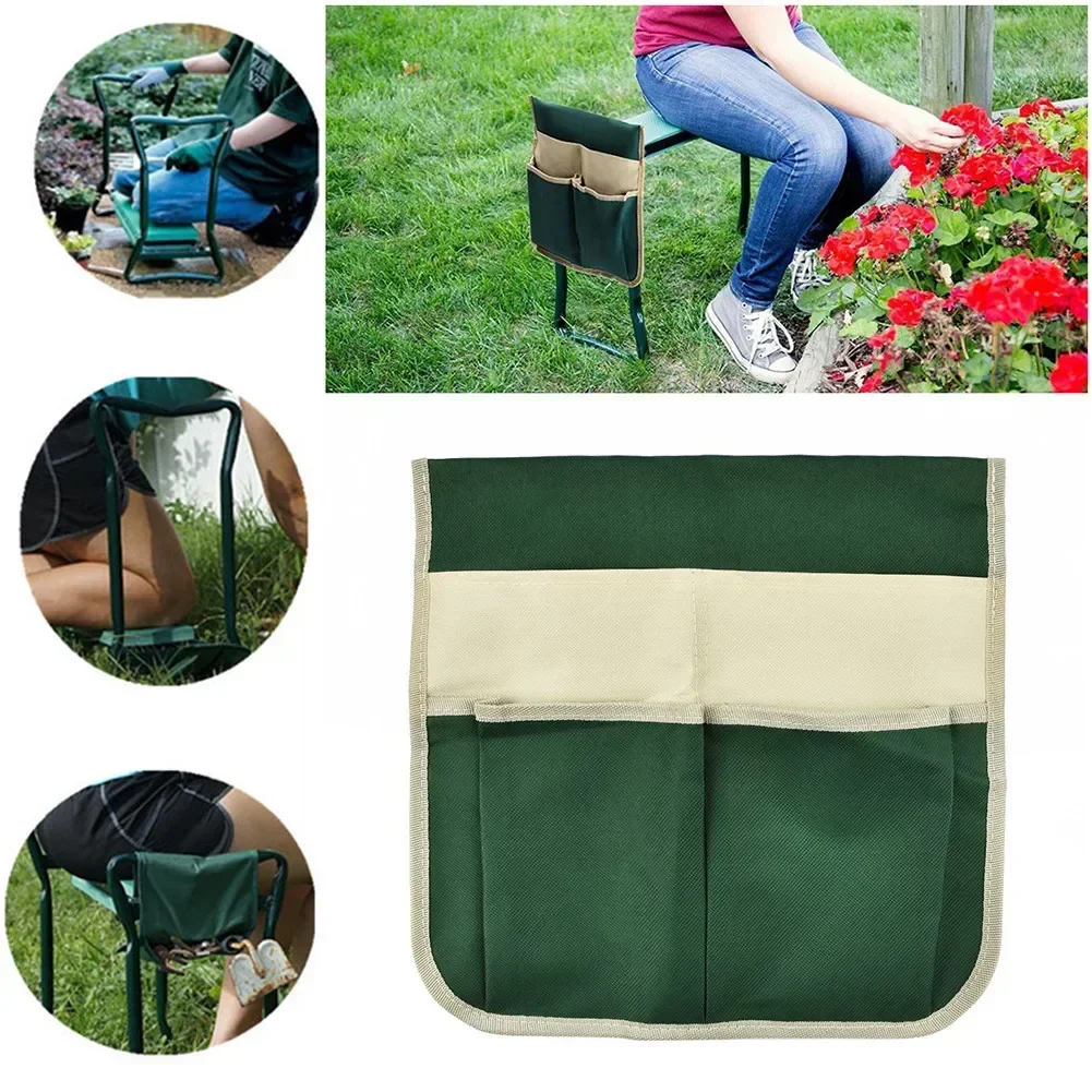Newly Portable Garden Kneeler Pouch For Kneeling Chair Multi Pocket Gardening Tools Storage Pouch Portable Tool Kit