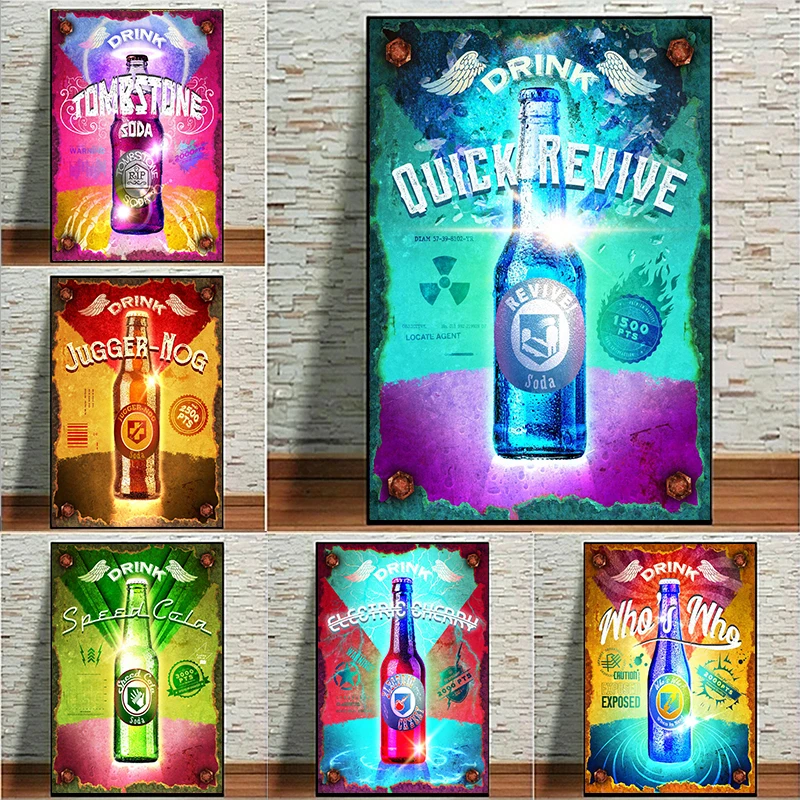Moderne Call of Duty Poster Warfare2 MW PS GAME Leinwandbilder Perk-a-Cola Wandkunst Spielzimmer Schlafzimmer Heimdekoration Cuadros