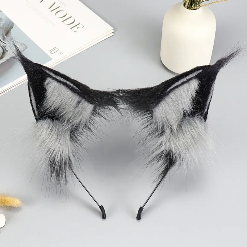 

Two-dimensional simulation animal ears fox ears headband Japanese handmade hairpin plush cos prop headdress