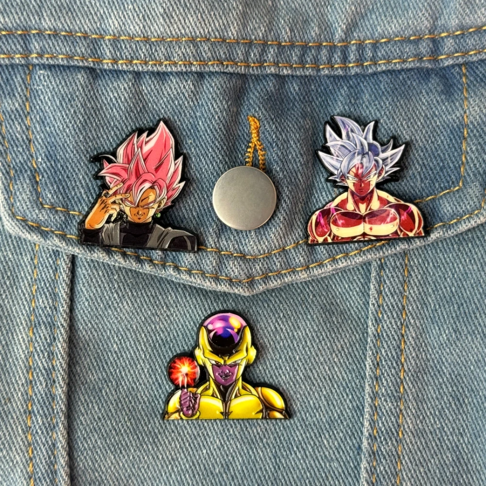 Manga Dragon Ball Esmalte Pin, Anime Lapel Pins, Coisas fofas, Broches, Emblemas na mochila, Broche para roupas, Jóias