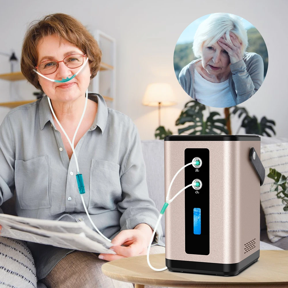 Suyzeko 450ML Hydrogen Water Generator Molecular Hydrogen Inhalation Device,Home Spa,Portable H2 Inhaler&Perfect Gift Wellness