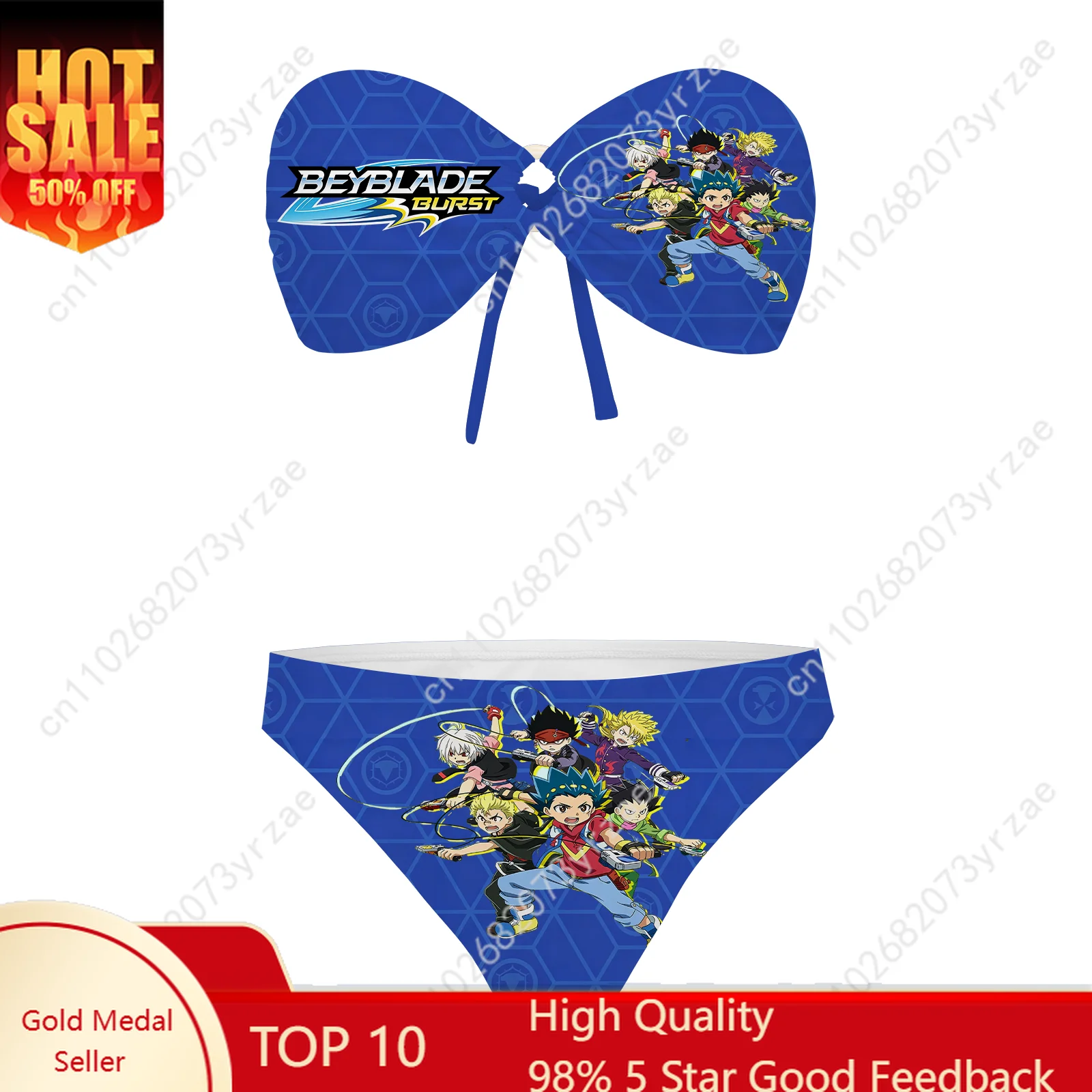 

Beyblade Strapless Swimsuit Womens Bathing Suits Personalized Swimwear Pool Party Beach Sexy Bikini Custom Beachwear