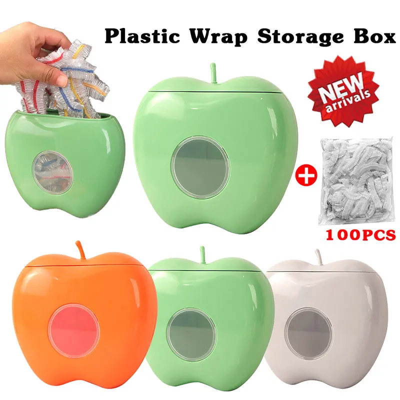 

Plastic Wrap Storage Box Cling Film Organization Wall-mounted Dustproof Box Food Cover Plastic Wrap Rack for Home Kitchen Storag