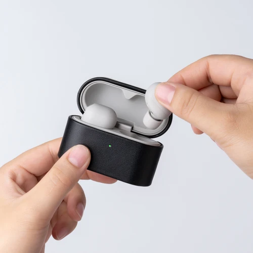 Imagen 2 del producto Funda de cuero de vaca 100% auténtica para SONY WF-1000XM6, funda protectora Premium, fundas de lujo para Sony WF1000XM6 WF 1000XM6