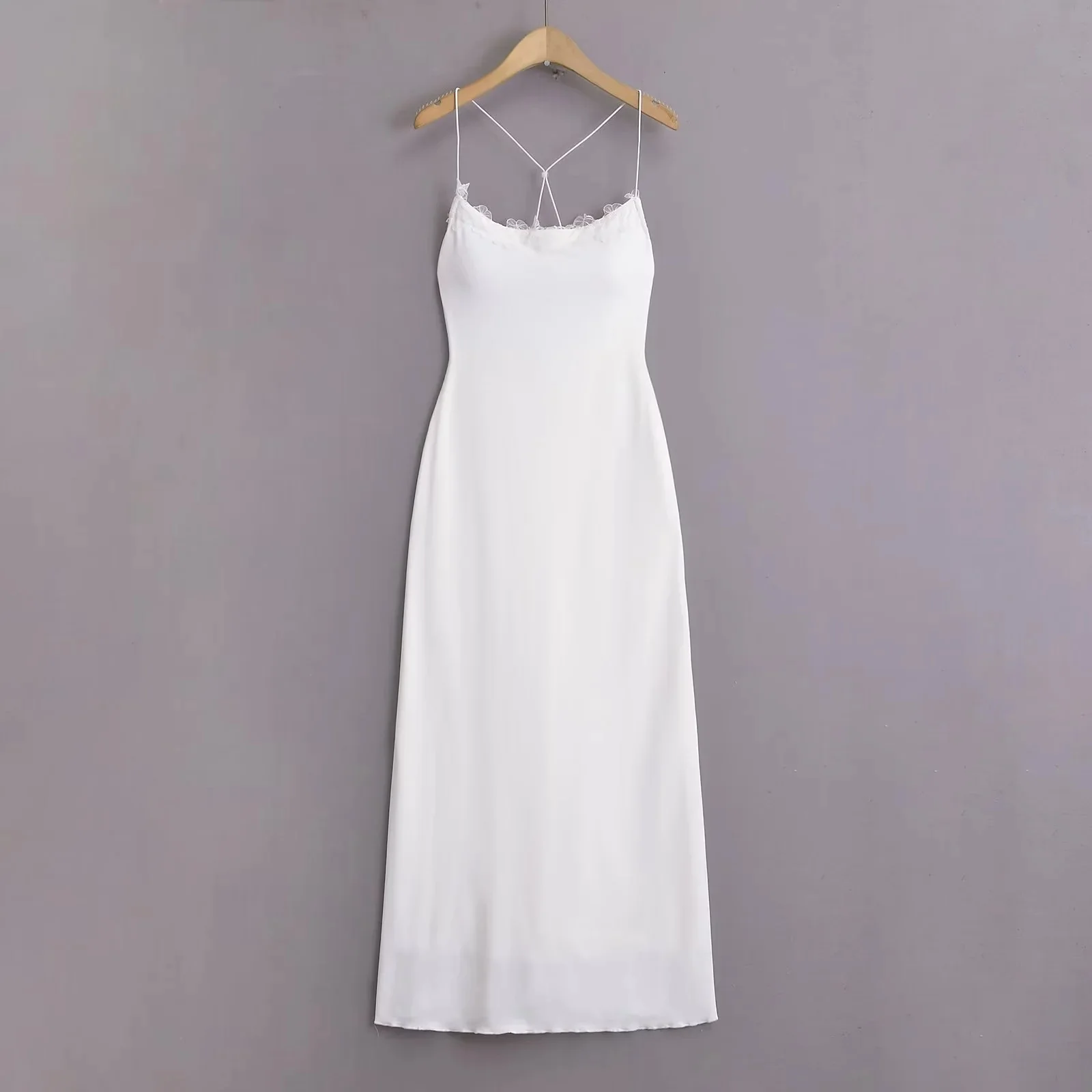 2024 new women long dress high quality white black dress