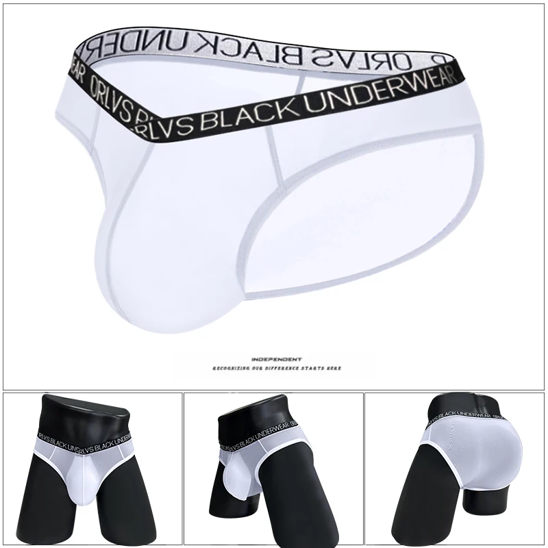 3PCS Ultra-thin Ice Silk Man Underwear Briefs Sexy Low Waist Men's Underpants Gay Man Panties Jockstrap Man Underwear