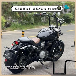 Motorcycle 22mm thick handle Ape Hanger handlebare compatible For KEEWAY-BENDA V302 C Keeway  V-Cruise 125 manubrios para motos