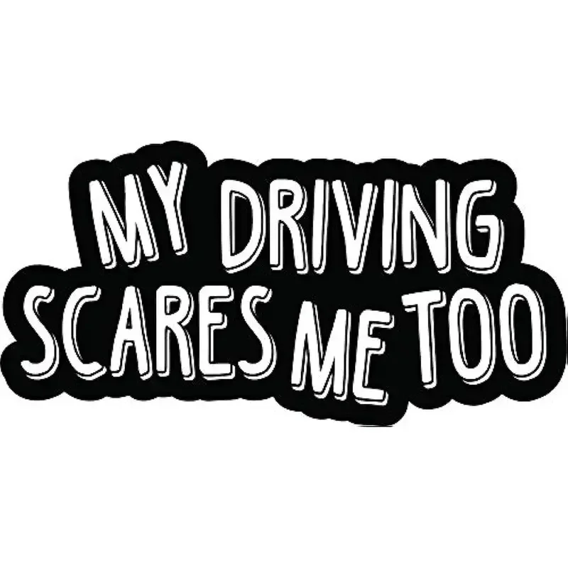 Scare Off Bad Drivers with this Talk My Driving Car Sticker - Perfect for Any Vehicle!