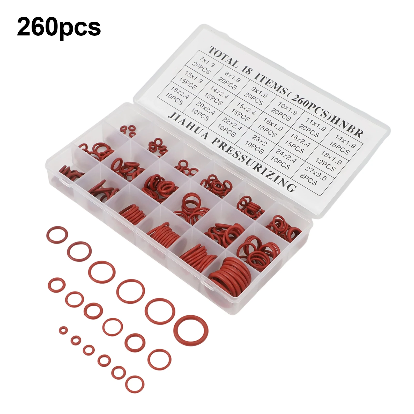 Auto Repair Shop AC Repair Seal Kit 20.5*14*4.5 18-compartment Organization Automobile Air Conditioning Repair