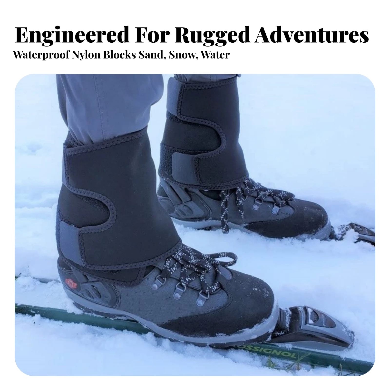 Outdoor Gaiters Contoured Gaiters with Hook-and-Loop Fastening Leg Guards Enveloping Apparel Sturdy for Hikers, Hiking, Trekking