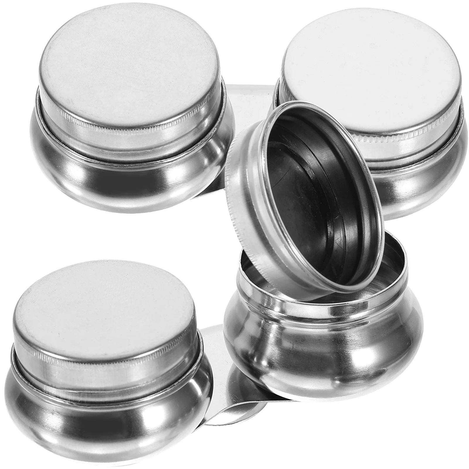 

2pcs Stainless Steel Oil Palette Cup Large Mouth Portable Brush Cleaning Holder With Lid Water Paint Cup Dipper