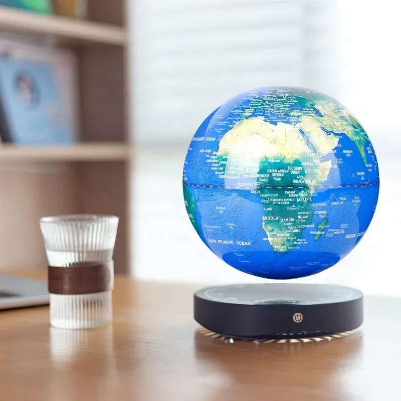 20cm 8 inch Custom Desk Tellurion Supplies School Smart Educational World Geography Kids Learning Toy Floating Levitating globe