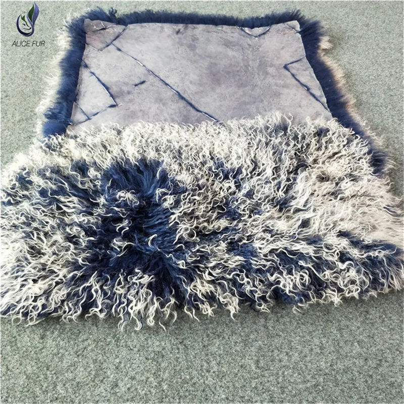 Natural or dyed Wholesale price tibet lamb fur plate