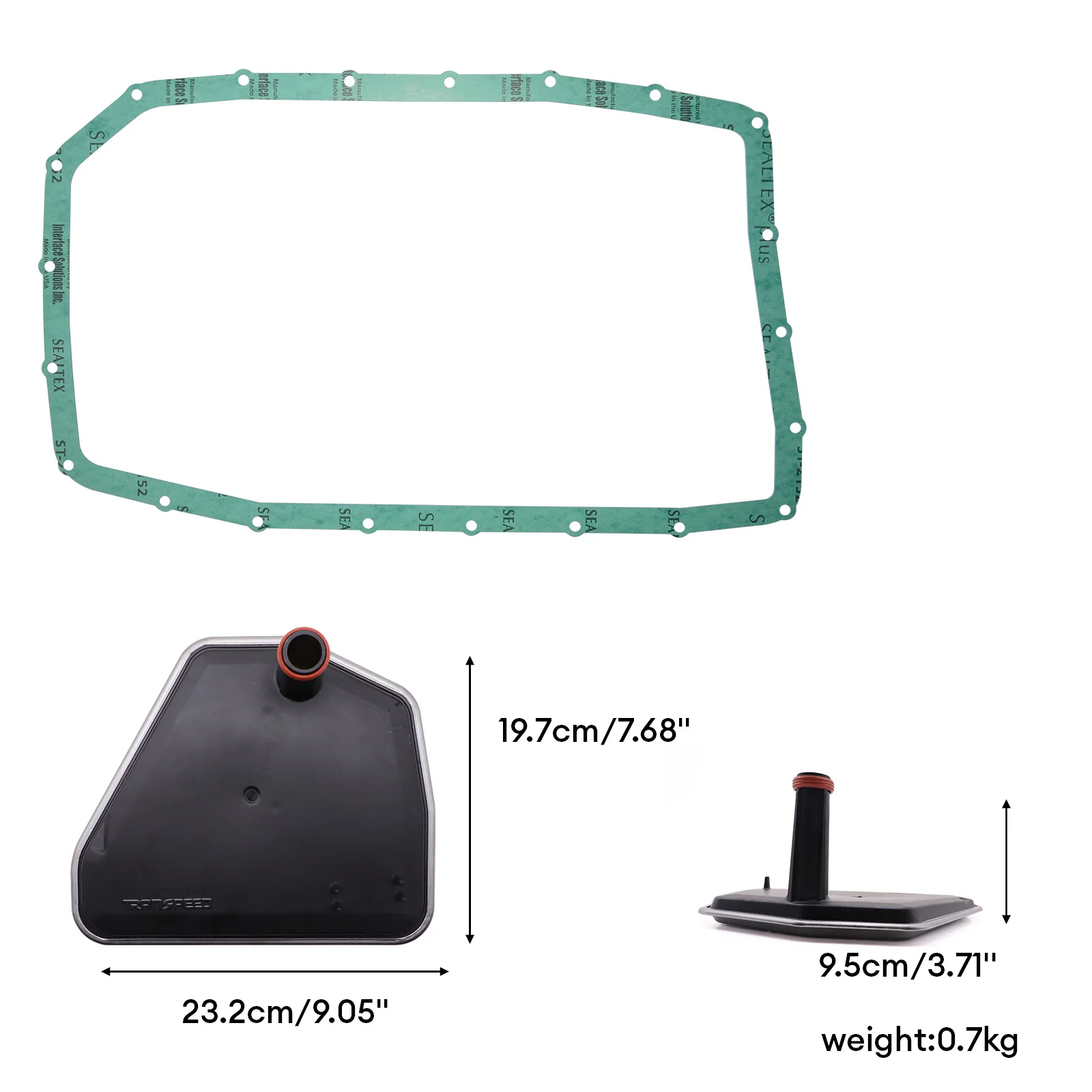 TRANSPEED 6HP26 Auto Transmission Oil Filter 24117543550 & Oil Pan Gasket For Ford Explorer Limited 4.6L